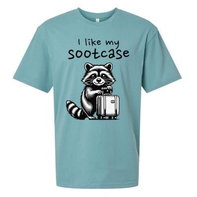 Vintage Funny I Like My Suitcase Raccoon Sueded Cloud Jersey T-Shirt