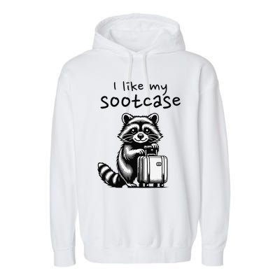 Vintage Funny I Like My Suitcase Raccoon Garment-Dyed Fleece Hoodie