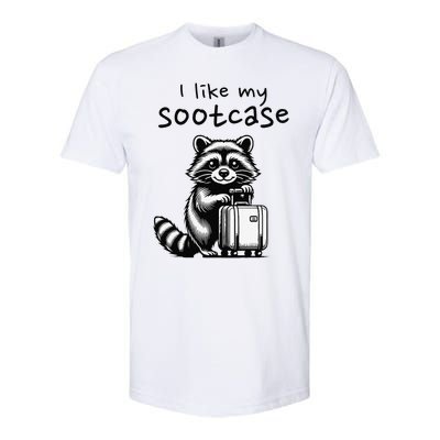 Vintage Funny I Like My Suitcase Raccoon Softstyle CVC T-Shirt