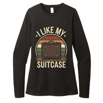 Vintage Funny I Like My Suitcase Trump Meme Womens CVC Long Sleeve Shirt