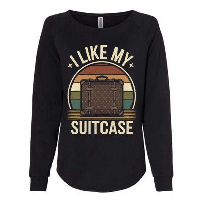 Vintage Funny I Like My Suitcase Trump Meme Womens California Wash Sweatshirt