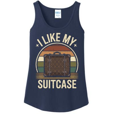 Vintage Funny I Like My Suitcase Trump Meme Ladies Essential Tank