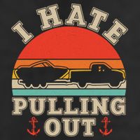 Vintage Funny I Hate Pulling Out Boating Beanie