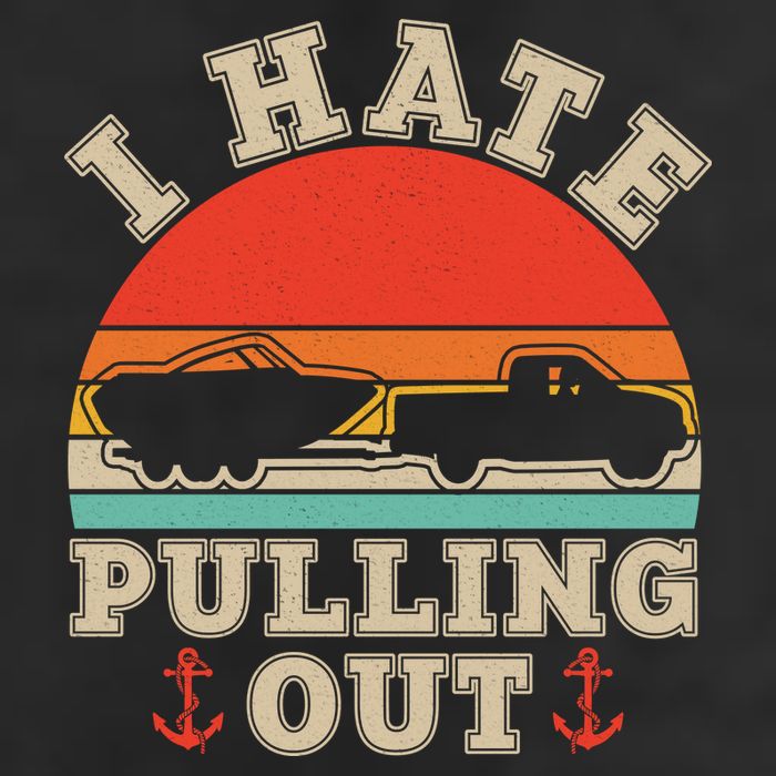 Vintage Funny I Hate Pulling Out Boating Beanie