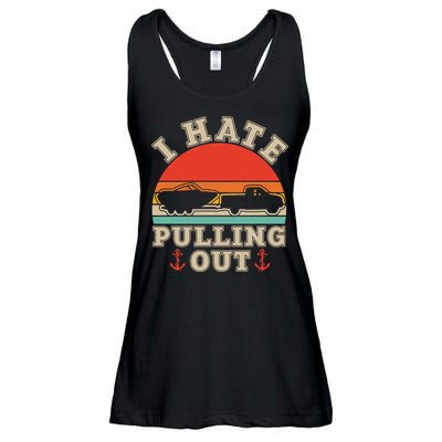 Vintage Funny I Hate Pulling Out Boating Ladies Essential Flowy Tank
