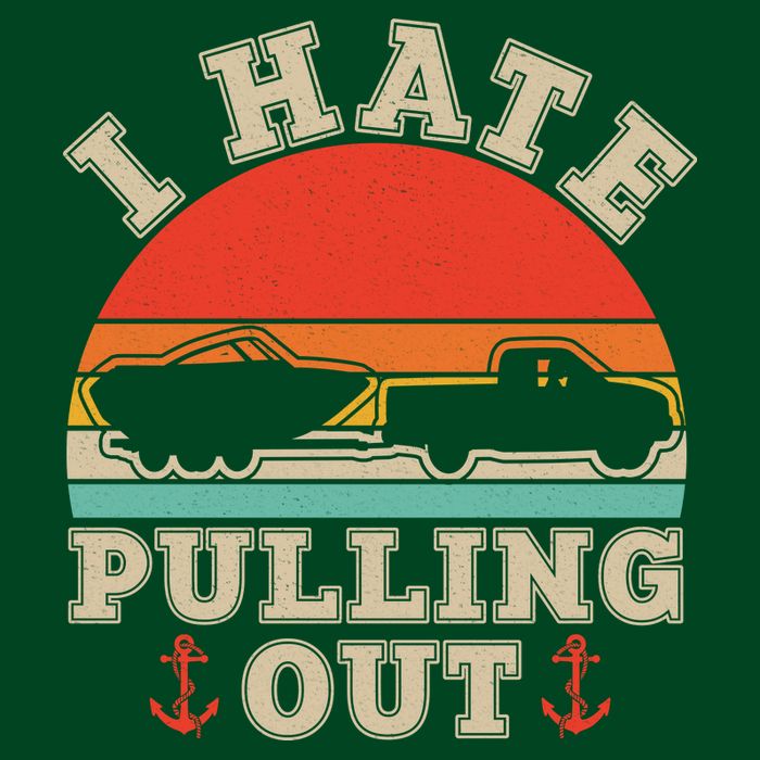 Vintage Funny I Hate Pulling Out Boating Apron