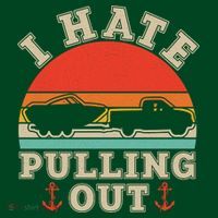 Vintage Funny I Hate Pulling Out Boating Visor