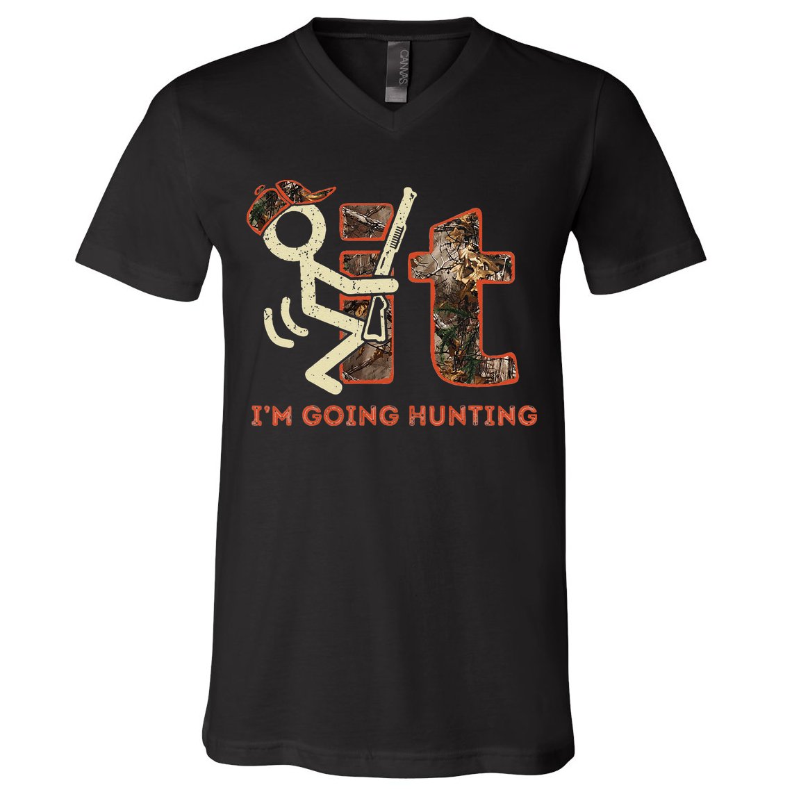 Vintage Fuck It Im Going Hunting V-Neck T-Shirt