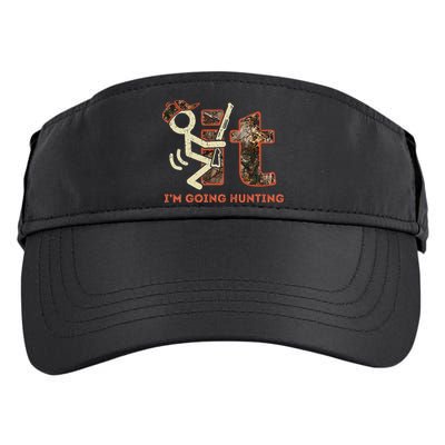 Vintage Fuck It Im Going Hunting Adult Drive Performance Visor