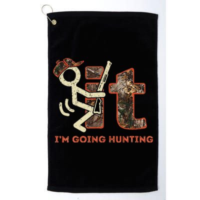 Vintage Fuck It Im Going Hunting Platinum Collection Golf Towel