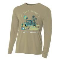 Vintage Funny In Case I Make It Classic Will Basic Wood Cooling Performance Long Sleeve Crew