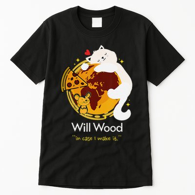 Vintage Funny In Case I Make It Classic Will Basic Wood Tall T-Shirt