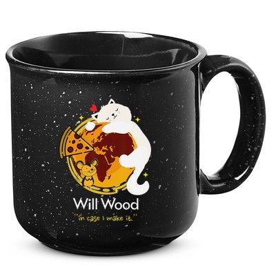 Vintage Funny In Case I Make It Classic Will Basic Wood 15oz Campfire Ceramic Mug