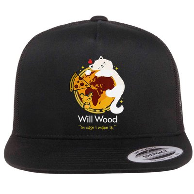 Vintage Funny In Case I Make It Classic Will Basic Wood Flatbill Hat