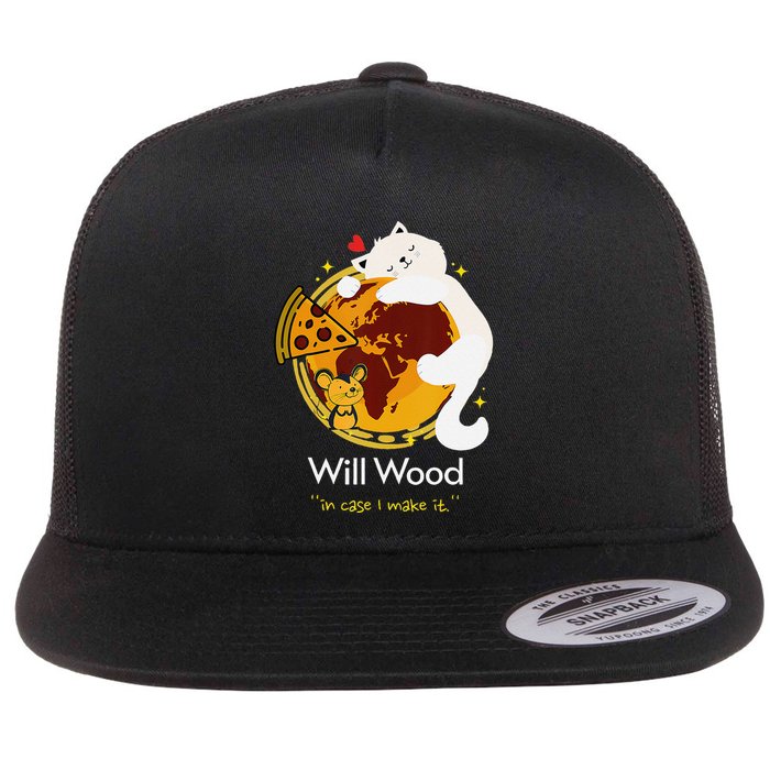 Vintage Funny In Case I Make It Classic Will Basic Wood Flatbill Hat