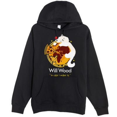 Vintage Funny In Case I Make It Classic Will Basic Wood Premium Pullover Hoodie