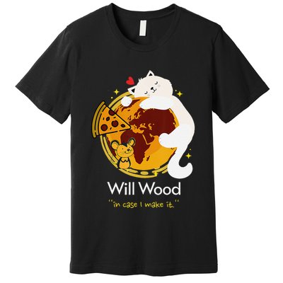 Vintage Funny In Case I Make It Classic Will Basic Wood Premium T-Shirt