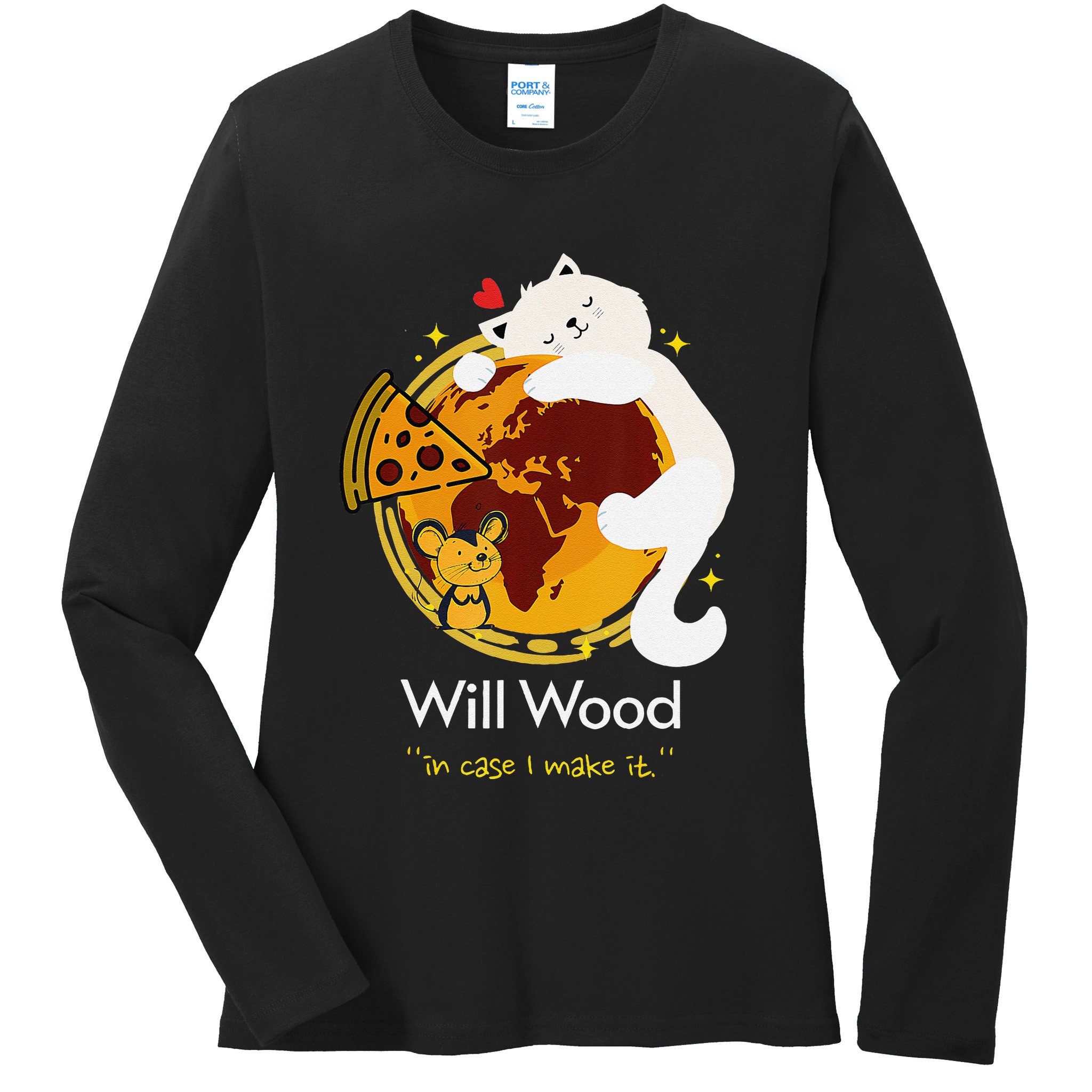 Vintage Funny In Case I Make It Classic Will Basic Wood Ladies Long Sleeve Shirt