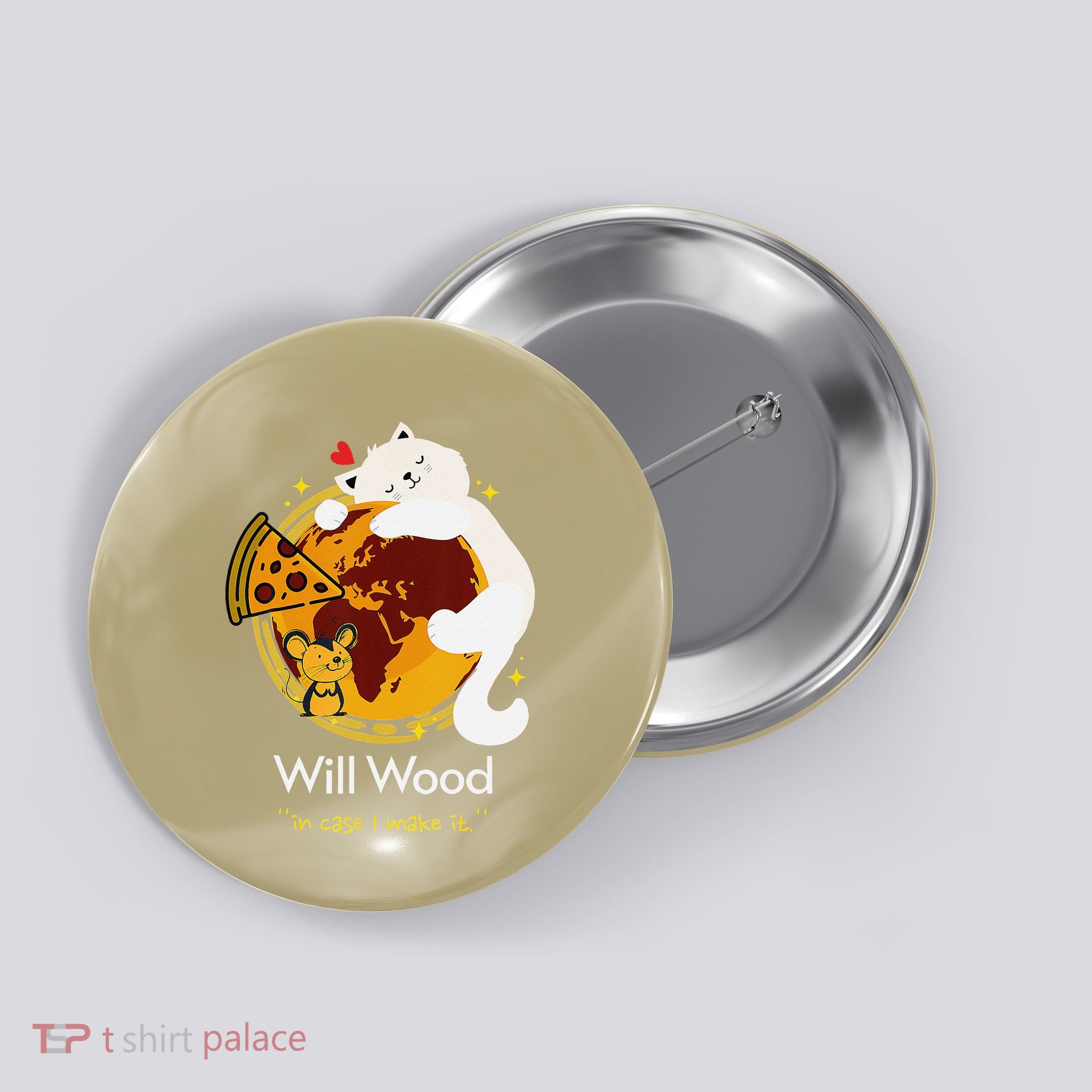 Vintage Funny In Case I Make It Classic Will Basic Wood Button