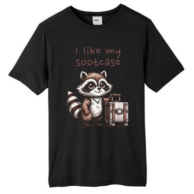 Vintage Funny I Like My Suitcase Raccoon Tall Fusion ChromaSoft Performance T-Shirt