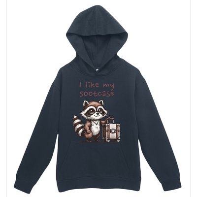 Vintage Funny I Like My Suitcase Raccoon Urban Pullover Hoodie