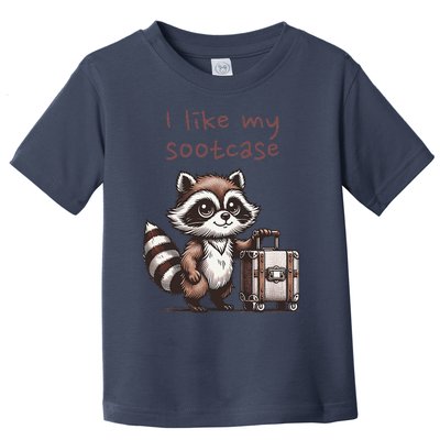 Vintage Funny I Like My Suitcase Raccoon Toddler T-Shirt