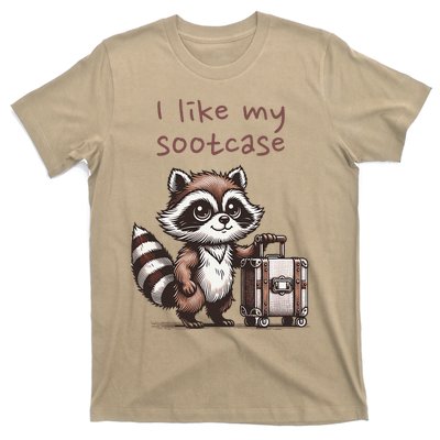 Vintage Funny I Like My Suitcase Raccoon T-Shirt