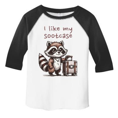 Vintage Funny I Like My Suitcase Raccoon Toddler Fine Jersey T-Shirt