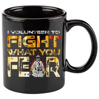 Volunteer Firefighter I Volunteer To Fight What You Fear Gift 11oz C Handle Ceramic Mug