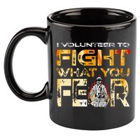 Volunteer Firefighter I Volunteer To Fight What You Fear Gift 11oz C Handle Ceramic Mug