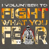 Volunteer Firefighter I Volunteer To Fight What You Fear Gift Cotton Canvas Backpack