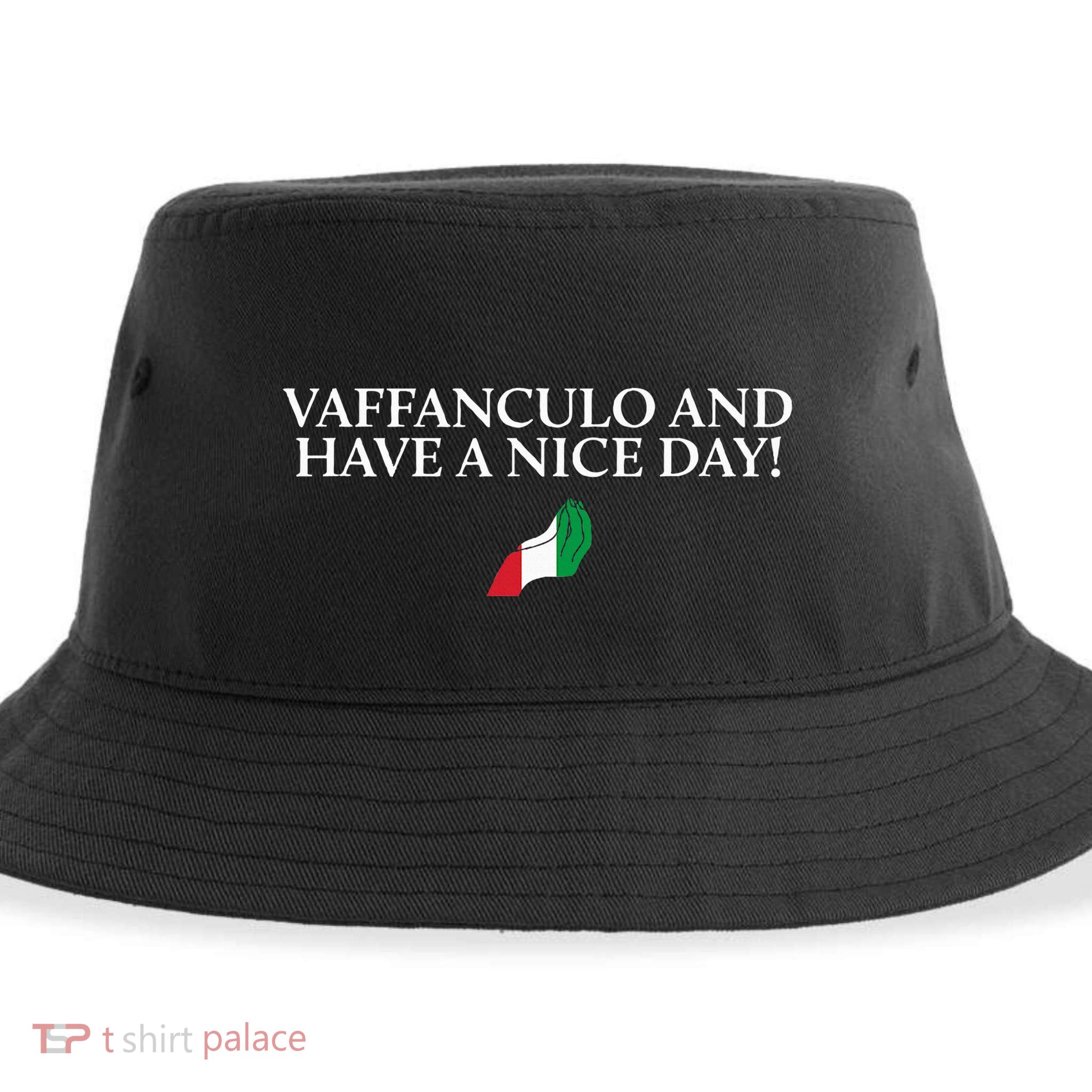 Vaffanculo Funny Italian Humor Italy Sustainable Bucket Hat
