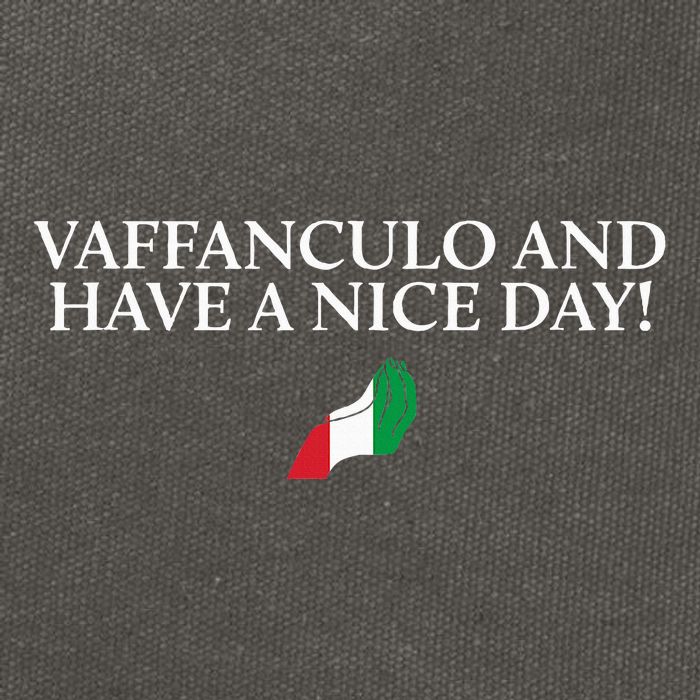Vaffanculo Funny Italian Humor Italy Cotton Canvas Backpack