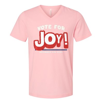 Vote For Joy 2024 Election Kamala Harris For President V-Neck T-Shirt