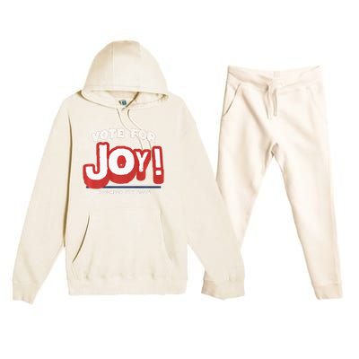 Vote For Joy 2024 Election Kamala Harris For President Premium Hooded Sweatsuit Set