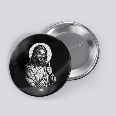 Vintage Friend Jesus Giving A Thumbs Up Jesus Button
