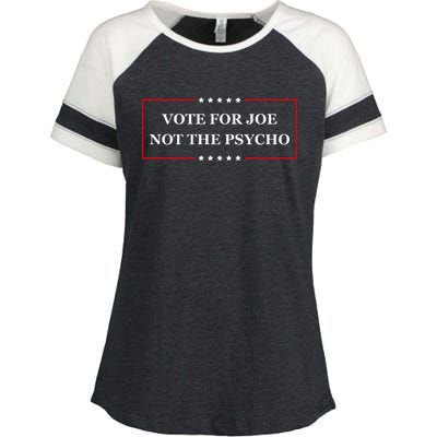 Vote For Joe Not The Psycho Enza Ladies Jersey Colorblock Tee