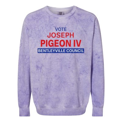 Vote For Joseph Pigeon Iv Colorblast Crewneck Sweatshirt