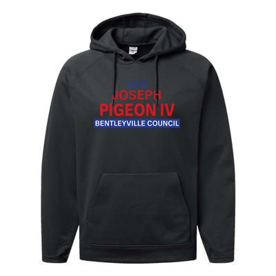 Vote For Joseph Pigeon Iv Performance Fleece Hoodie