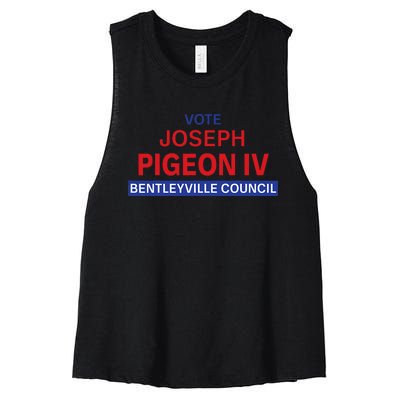 Vote For Joseph Pigeon Iv Women's Racerback Cropped Tank