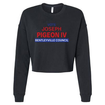 Vote For Joseph Pigeon Iv Cropped Pullover Crew