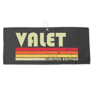 VALET Funny Job Title Profession Birthday Worker Idea Large Microfiber Waffle Golf Towel