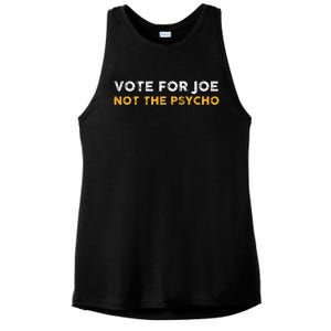 Vote For Joe Not The Psycho 2024 Ladies PosiCharge Tri-Blend Wicking Tank