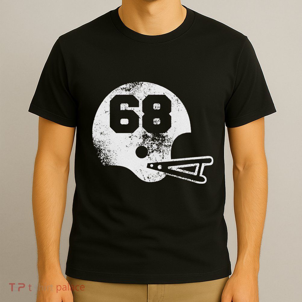 Vintage Football Jersey Number 68 Player Number T-Shirt