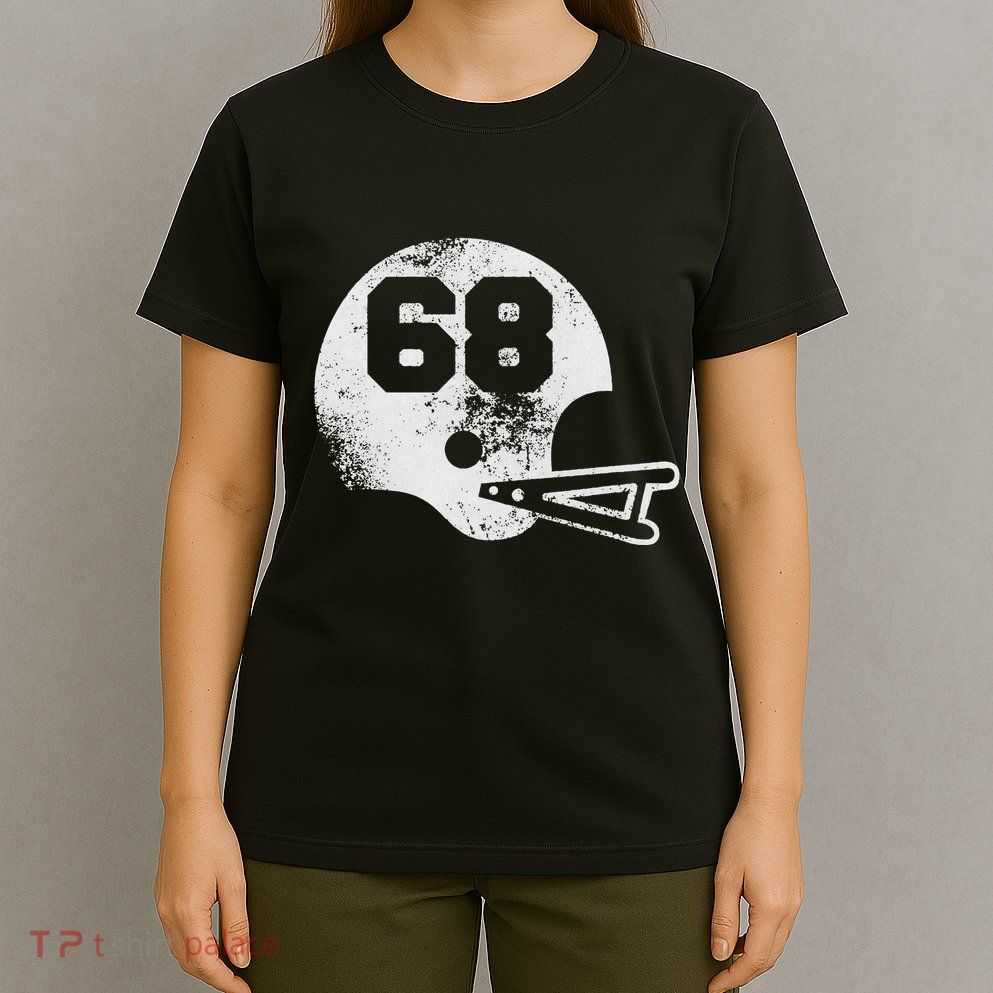 Vintage Football Jersey Number 68 Player Number T-Shirt