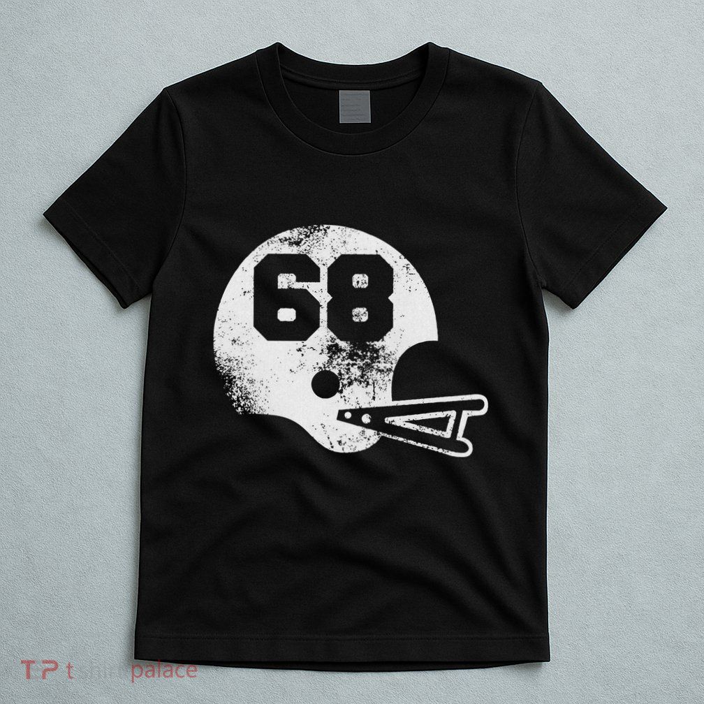 Vintage Football Jersey Number 68 Player Number T-Shirt