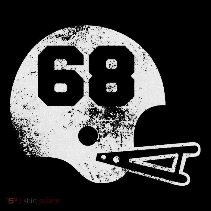 Vintage Football Jersey Number 68 Player Number Flatbill Hat