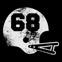 Vintage Football Jersey Number 68 Player Number Baby Bodysuit