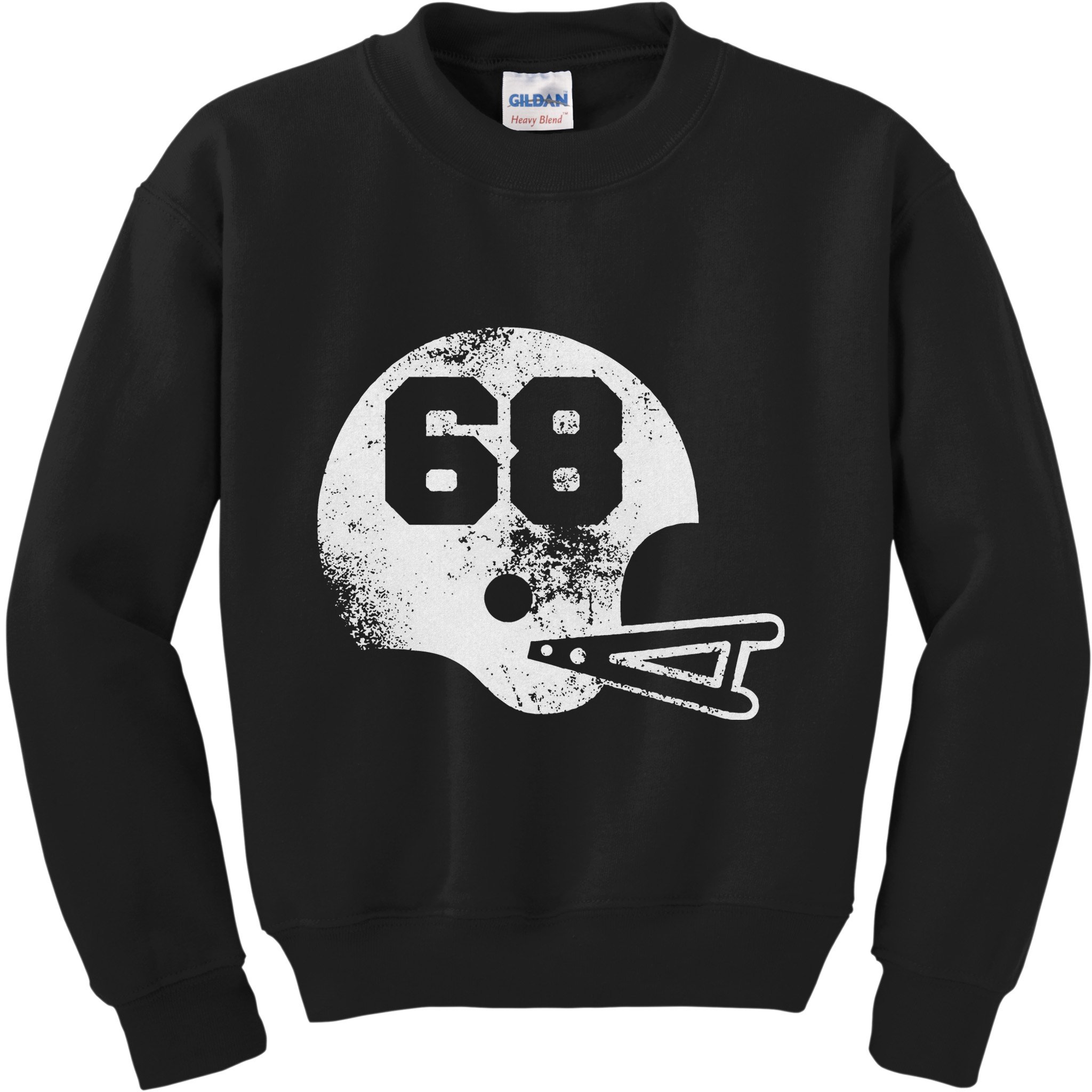 Vintage Football Jersey Number 68 Player Number Kids Sweatshirt