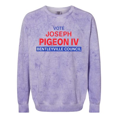 Vote For Joseph Pigeon Iv Colorblast Crewneck Sweatshirt